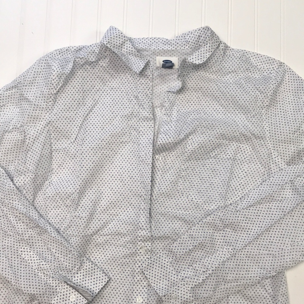 Never worn alphabet button down